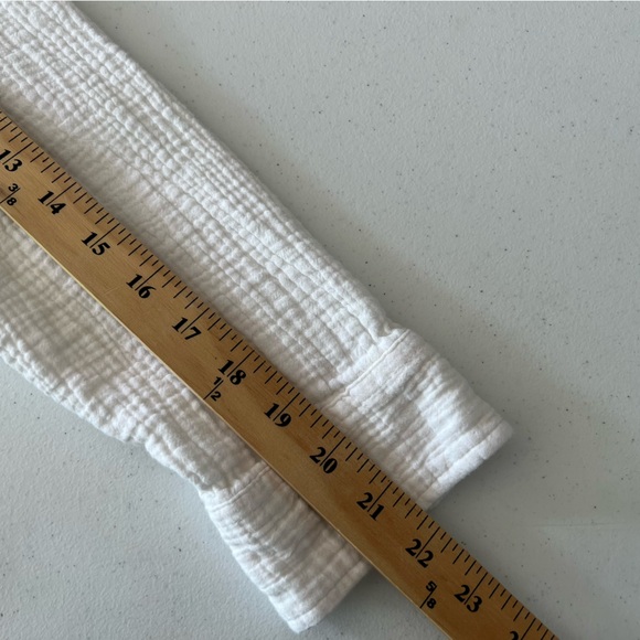 J. Crew Shirt Women's Gauze Button-Up Long Sleeve Cotton Minimalist White Sz M - Picture 10 of 12